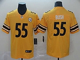 Nike Steelers 55 Devin Bush Gold Inverted Legend Limited Jersey,baseball caps,new era cap wholesale,wholesale hats